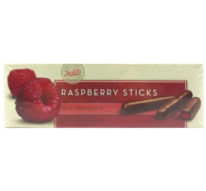 Raspberry Milk Chocolate Sticks